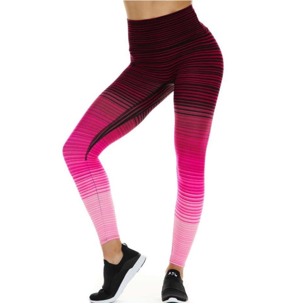 K-Deer Thin Ombre Stripe Sneaker Length Leggings – Bloom Small